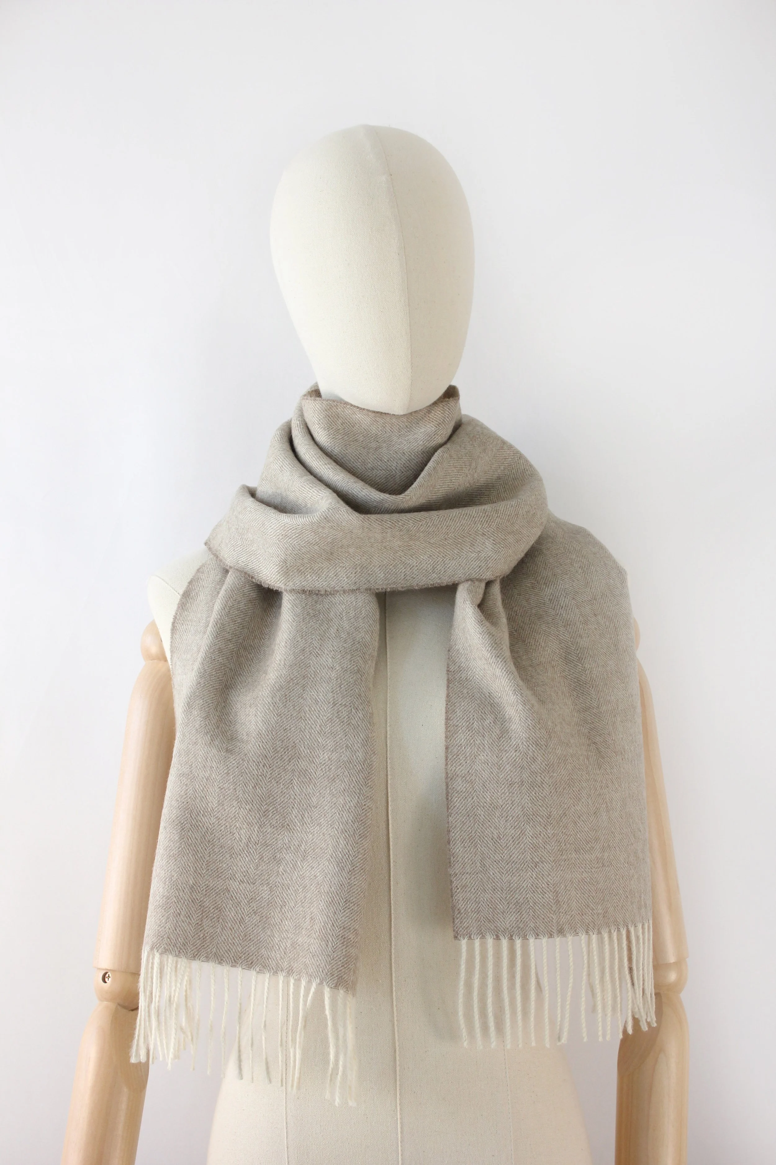 小物 SOFT BRUSHED HERRINGBONE SCARF Herringbone Scarf — Quri Andino